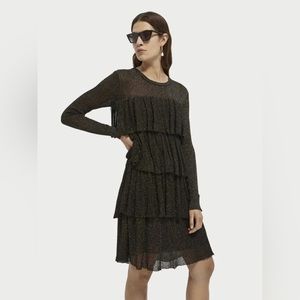 Festive Knitted Lurex Dress